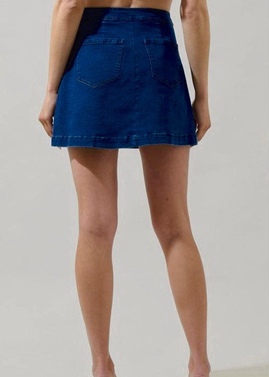 Stylish Denim Mini Skirt