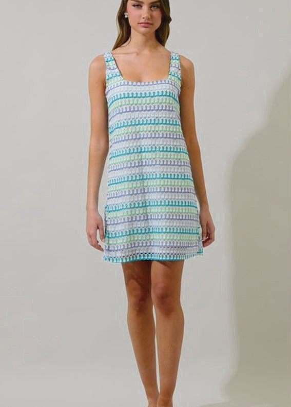 Stylish Widley Crochet Mini Dress