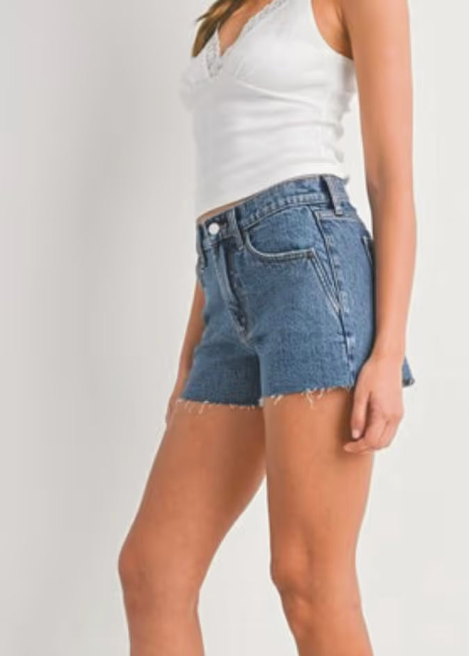 Rugged Western Denim Shorts