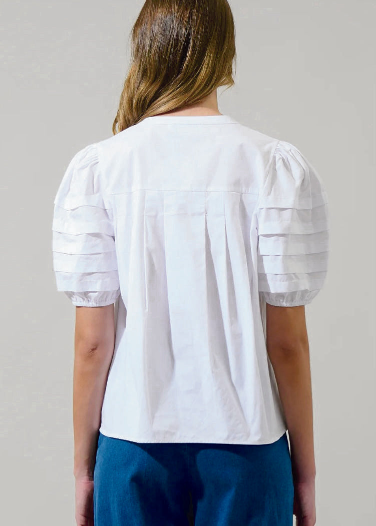 Chic Court Button-Down Top