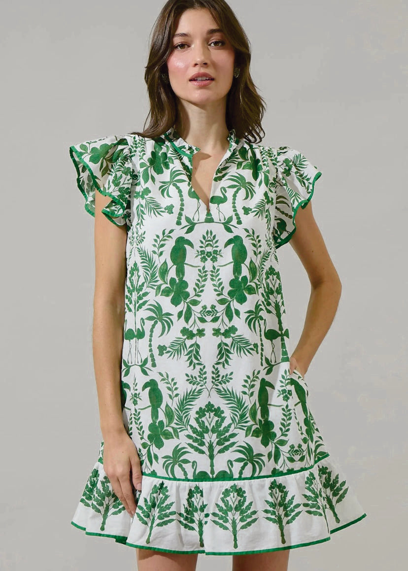 Chic Davina Floral Shift Mini Dress