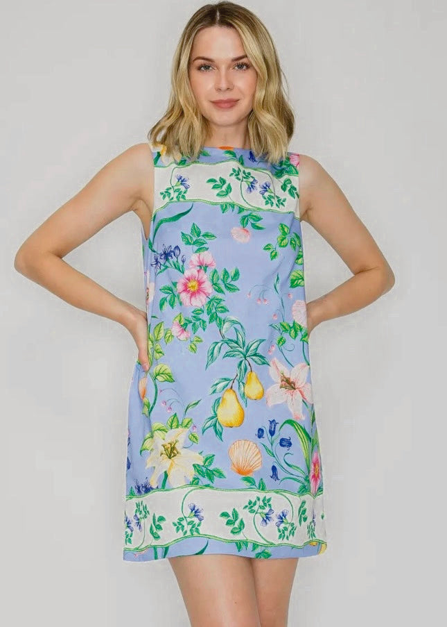 Romantic Summer Garden Mini Dress