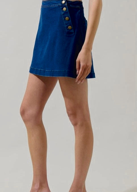 Stylish Denim Mini Skirt