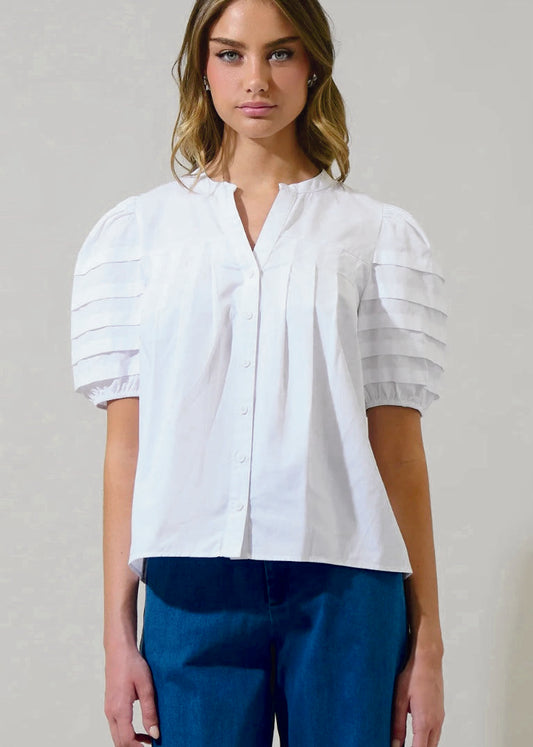 Chic Court Button-Down Top