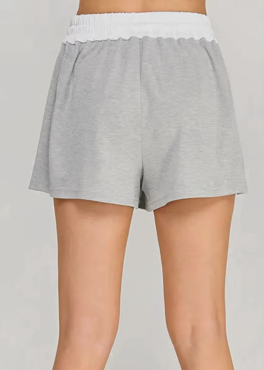 Stylish Grey Knit Shorts