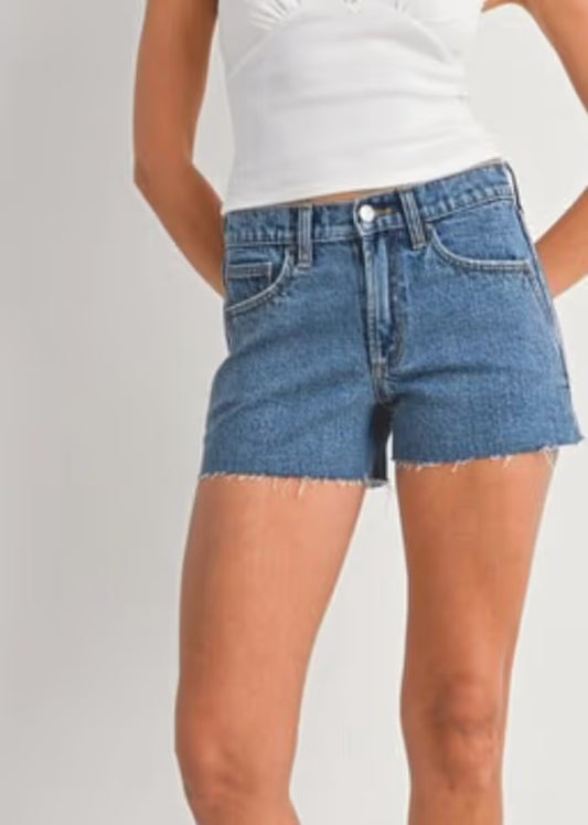 Rugged Western Denim Shorts