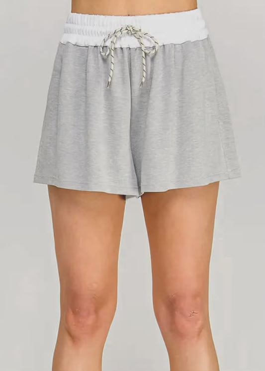 Stylish Grey Knit Shorts