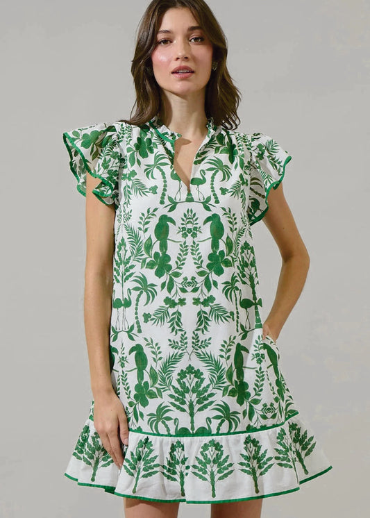 Chic Davina Floral Shift Mini Dress