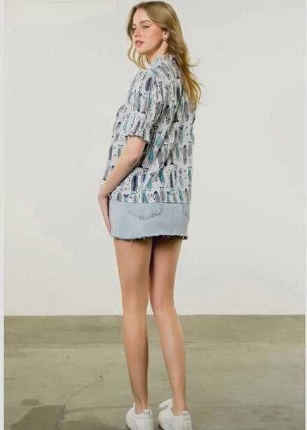 Charming Smocked Fish Top