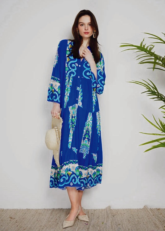 Regal Printed Dress