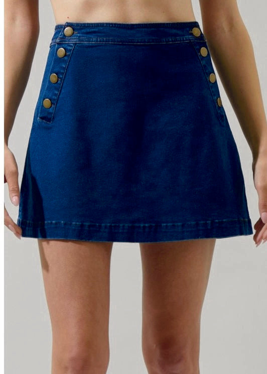 Stylish Denim Mini Skirt